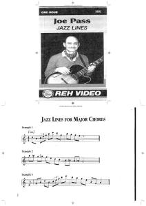 Joe Pass - Jazz Lines REH Video Booklet