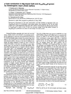 p-type conduction in Mg-doped GaN and A10.08Ga0.92N grown