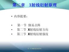 X射线衍射原理