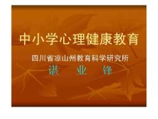 《中学心理健康教育基础知识》课件