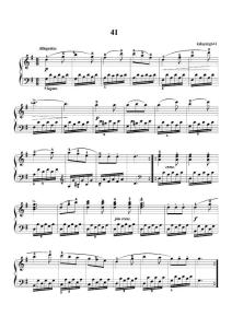 钢琴教程 车尔尼 599 41-50  钢琴谱