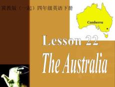 冀教版(一起)四年级英语下册UNIT3 LESSON22 THE AUSTRALIA PPT课件
