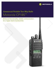 Commercial Portable Two-Way Radio