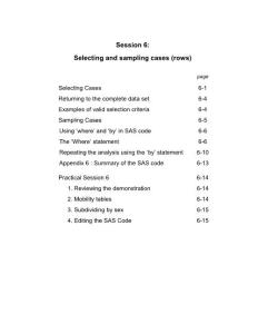 SAS课件－英Lancaster大学应用统计系session6