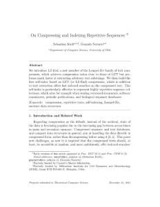 10.1.1.228.8472 On Compressing and Indexing Repetitive Sequences (2011)