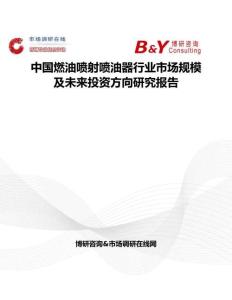 中国燃油喷射喷油器行业市场规模及未来投资方向研究报告