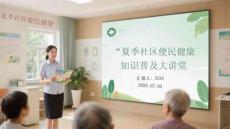 夏季社区便民健康知识普及大讲堂