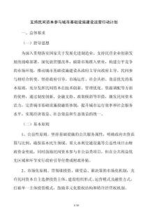 支持民间资本参与城市基础设施建设运营行动计划