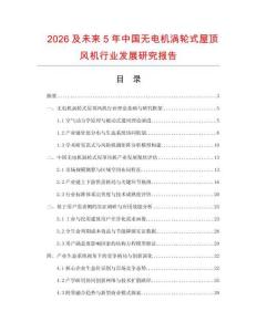 2026及未来5年中国无电机涡轮式屋顶风机行业发展研究报告