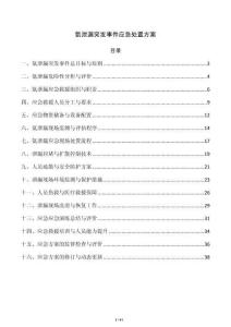 氨泄漏突发事件应急处置方案