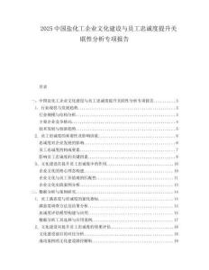 2025中国盐化工企业文化建设与员工忠诚度提升关联性分析专项报告.docx