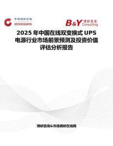 2025年中国在线双变换式UPS电源行业市场前景预测及投资价值评估分析报告