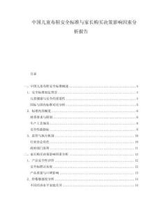中国儿童布鞋安全标准与家长购买决策影响因素分析报告.docx