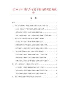 2026年中国汽车车轮平衡块数据监测报告.docx