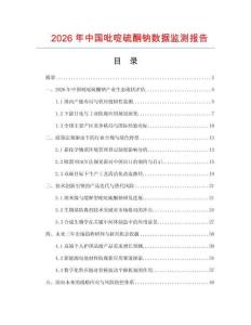 2026年中国吡啶硫酮钠数据监测报告.docx