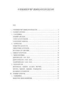 中国玻璃窑炉烟气脱硝技术经济比较分析.docx