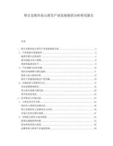 塔吉克斯坦高山滑雪产业发展现状分析研究报告.docx