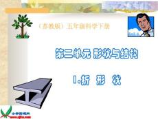 苏教版小学科学五年级下册《折形状》课件