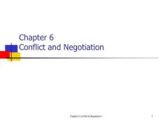 Negotiation and Conflict Resolution