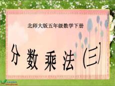 北师大版数学五年级下册《分数乘法（三）》课件
