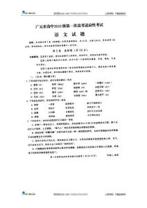 四川省广元市2010届高三第一次适应性考试语文试题
