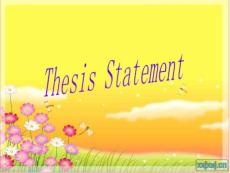A thesis statement