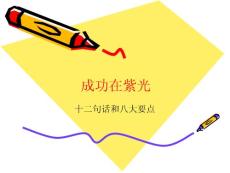 紫光成功十二句话和八大要点