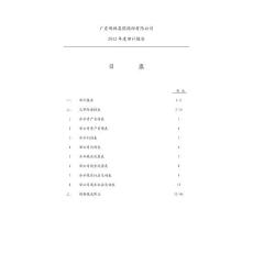 广东明珠2012年度审计报告