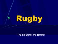 橄榄球，越凶悍越好Rugby：the rough,the better