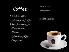 英语演讲PPT Coffee 咖啡