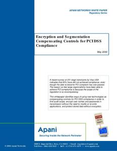 Encryption and Segmentation Compensating Controls for PCI DSS