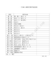 2012年新人教版数学一年级上册全册教学设计