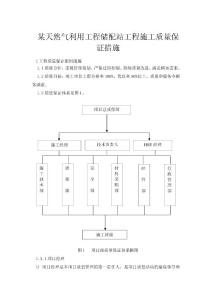 某天然气利用工程储配站工程施工质量保证措施
