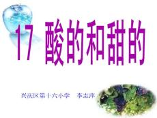 人教版小学语文二年级上册《酸的和甜的》PPT课件