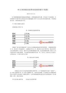 80后辣妈酷爸消费童装调查报告