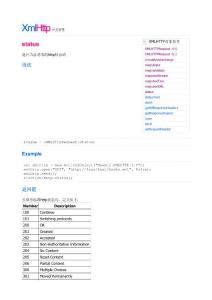 XMLHttpRequest中文参考手册
