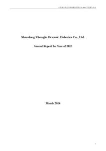 中 鲁Ｂ：2013年年度报告（英文版）