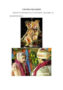 印度传统婚礼的盛大场面组图
