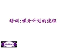 媒介计划的流程