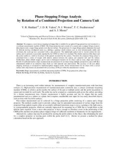 Phase-Stepping Fringe Analysis by Rotation of a Combined Projection and Camera Unit