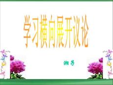 高二《解读时间：横向展开议论》PPT课件