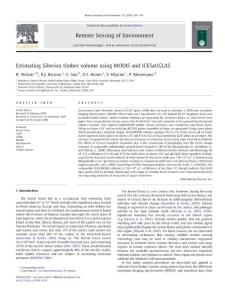 Estimating-Siberian-timber-volume-using-MODIS-and-ICESat-GLAS_2009_Remote-Sensing-of-Environment