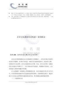 如何有效实施企业文化考核？（案例20）