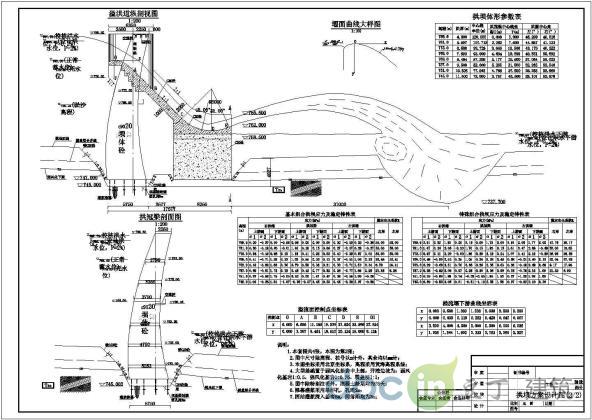 某拱坝方案设计图