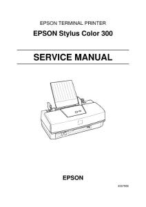 爱普生EPSON STYLUS COLOR 300维修手册
