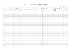 泵車工作情況月報表