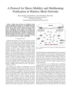 A Protocol for Macro Mobility and Multihoming Notification in Wireless Mesh Networks