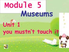 Module 5 Unit 1 You mustn´t touch it课件（外研版九上）