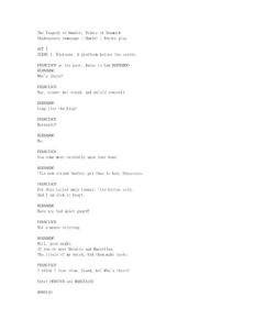 The Tragedy of Hamlet