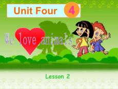 PEP版小学英语三年级上册《Unit 4 We love animals》PPT课件：Lesson 2 Unit4Lesson2[教育精品]